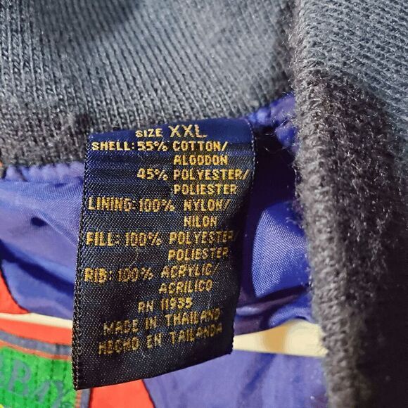 St Johns Bay Jacket Men 2XL Blue Ski Mountain Retro 90 Parka Insulated lined Vtg - Picture 2 of 12